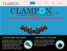 Tablet Screenshot of clampon.co.za